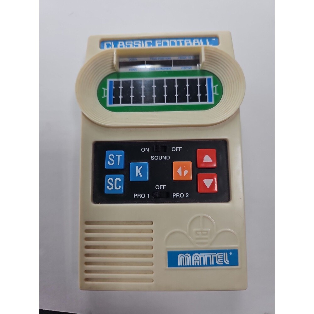 Vintage Mattel Classic Football Handheld Electronic Game 2000 Version Works